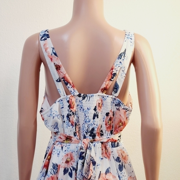 Torrid Floral Print Crinkled Chiffon Tank Dress Sz 2X - Picture 11 of 16